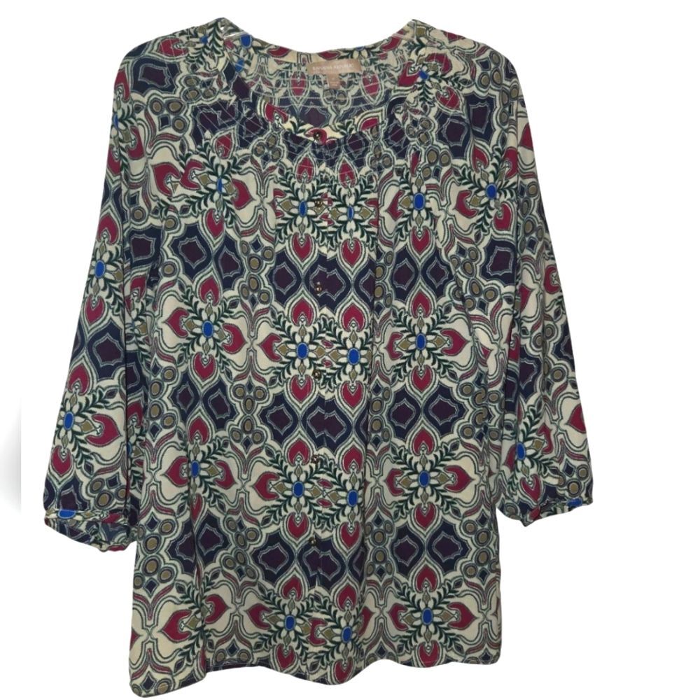 Banana Republic Boho Button Down Blouse